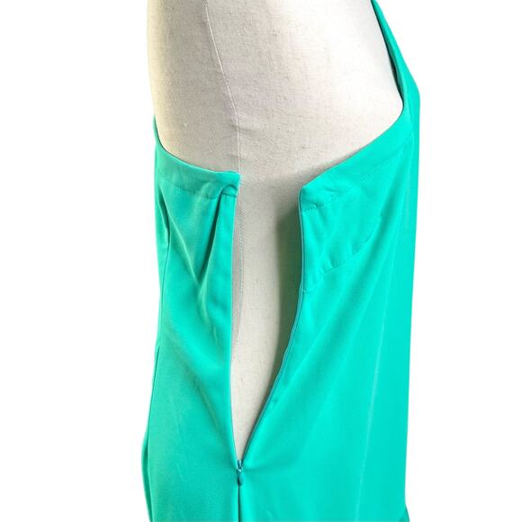 Trina Turk Women's Size 6 Lunaria One Shoulder Asymmetrical Dress Cabana Teal - Picture 12 of 14